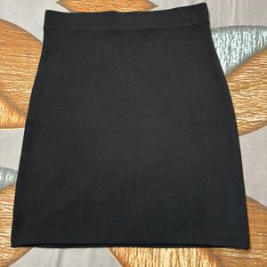 A-line Black Skirt