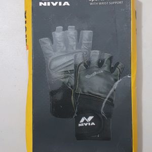 NIVIA Leather Gym & Fitness Gloves