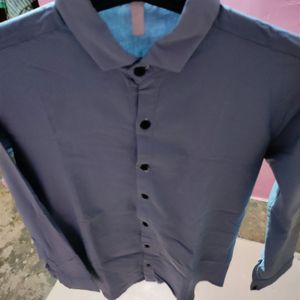 Light Blue Lycra Shirt For Men