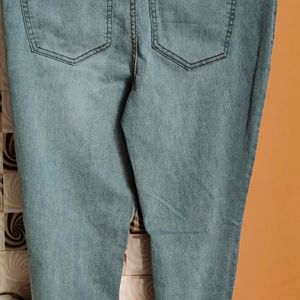 Blue Skinny Fit Mid Rise Jeans