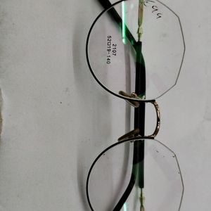 Round Metal Frame With Blue Cut Lenses