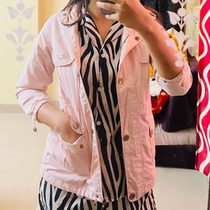 Upper Pink Jacket For Women Trendy