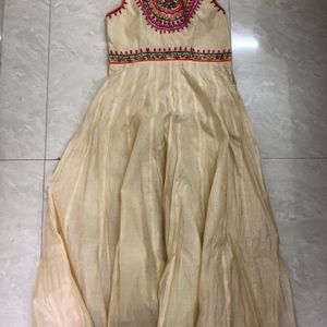 It’s Raw Silk Sleeveless Ethnic Dress