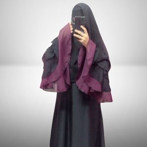 Black Frill Abaya