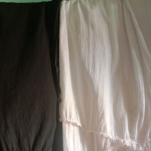 White Black Dupatta