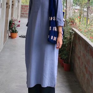 Blue Kaftan Style Dress