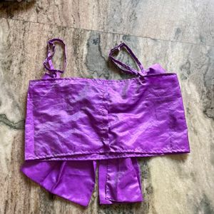 Purple Bow Top