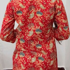 Red Printed Tunic