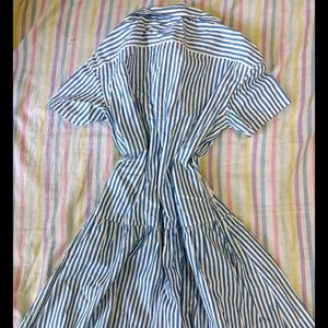 UNIQLO Blue Striped Dress