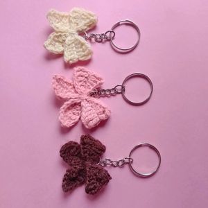 Crochet Bow Keychain