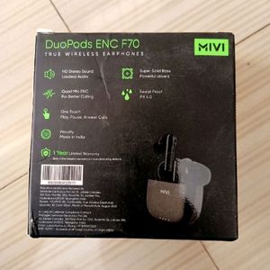 🔥Mivi Duopods F70 ENC (Black, True Wireless)🔥