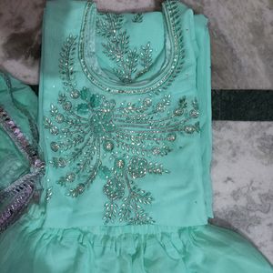 Party Wear Sharara Suit With Dupatta