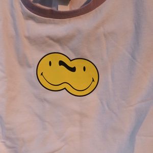 Y2k Pinterest-y H&M x Smiley Cropped Tank Top