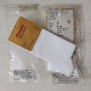 The Bata New Socks Combo-2 Formal Wear(White).