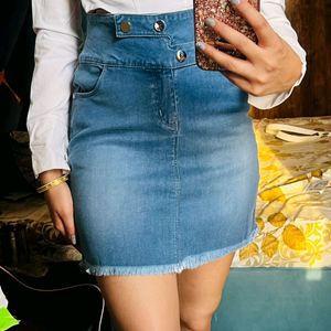 Short Denim Skirt