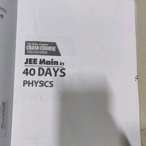 JEE Main Physics In 40 Days By Arihant