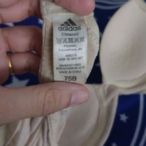 Adidas Nude Colour Padded  Bra