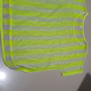 Neon Mesh Top