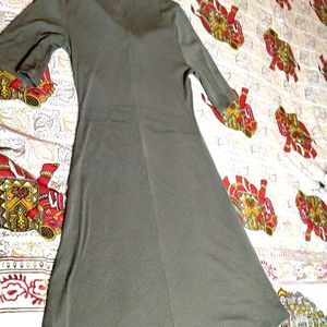 Olive Green One Piece Dress