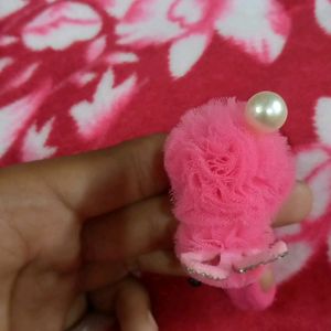 Pink colour Rabit Rubber Band