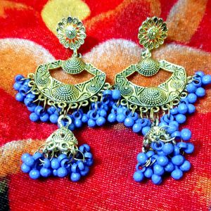 Blue Jhumka