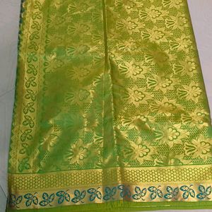 Green Colour Women Kanjeevaram Pattu Saree