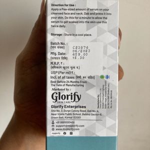 Glorify Alpha Arbutin With Vitamin C Serum