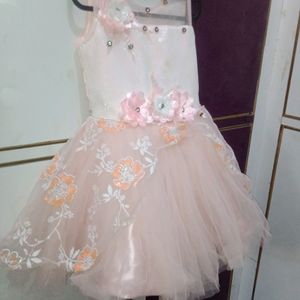 (1-2.5Yr )Princess Peach Colour Frock