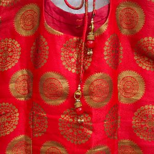 Party Wear Red Kurta