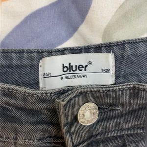 Bluer Charcol Cargo Jeans