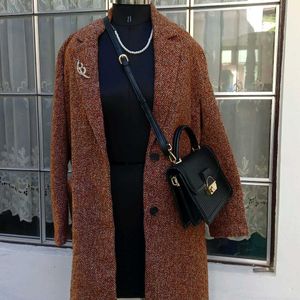 Brown Woolen Overcoat