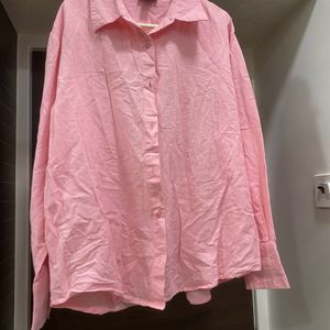 Pink Linen Shirt