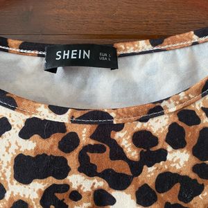 Shein Leopard Print Top Women