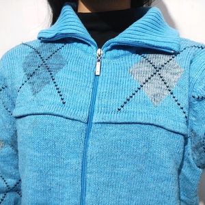 Blue Woolen Sweater