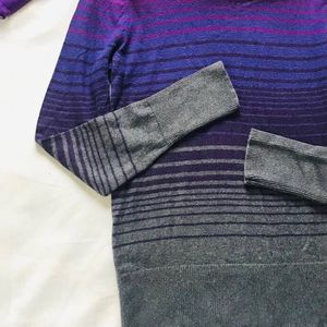 Women’s Purple Turtleneck Top