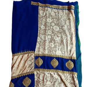 Party Wear Net Embroidery Saree