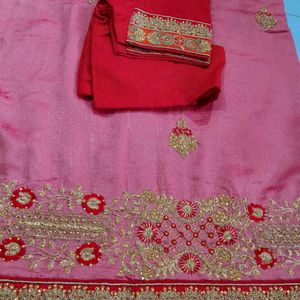 Bridal (4) Heavy Saree With Blouse