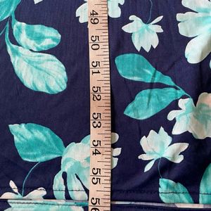 SALE - Navy Blue Printed Nighty