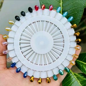 Crystal Straight Hijab Pins