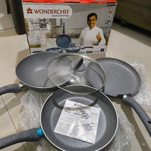 💯New Wonderchef Granite Set (Original) - Pan/Pot