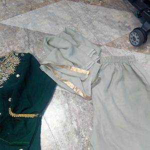 Green Kurta Garara Set