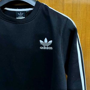 ADIDAS ORIGINALS 3 STRIPES BLACK SWEATSHIRT