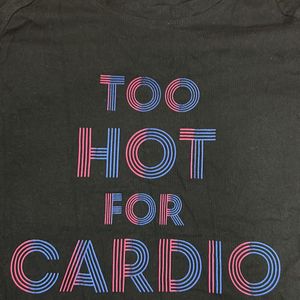 Splash - 'Too Hot for Cardio' Reflective Black Tee