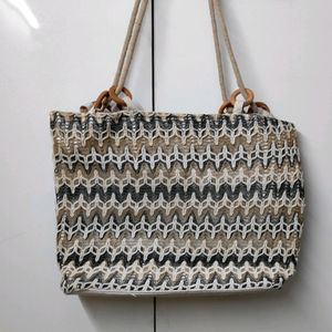 Shopping Bag Made Of Jute Fabric