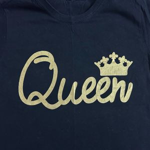 Totally New Black Queen Medium Sized T-shirt