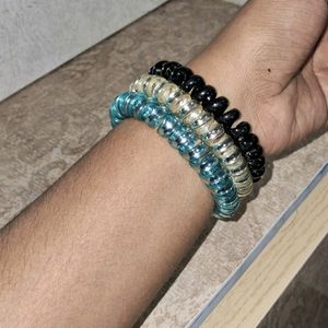 Stretchable Spring Bracelet/Hair Tie Band