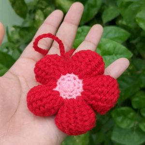 Crochet Flower Bag Charm🌸❤️