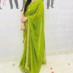 Bandhani Georgette saree