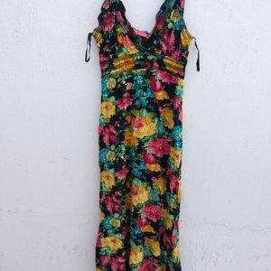 Pinteresty Floral Maxi Bodycon Dress