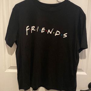 Black Hm Tee Shirt For Friends Lovers